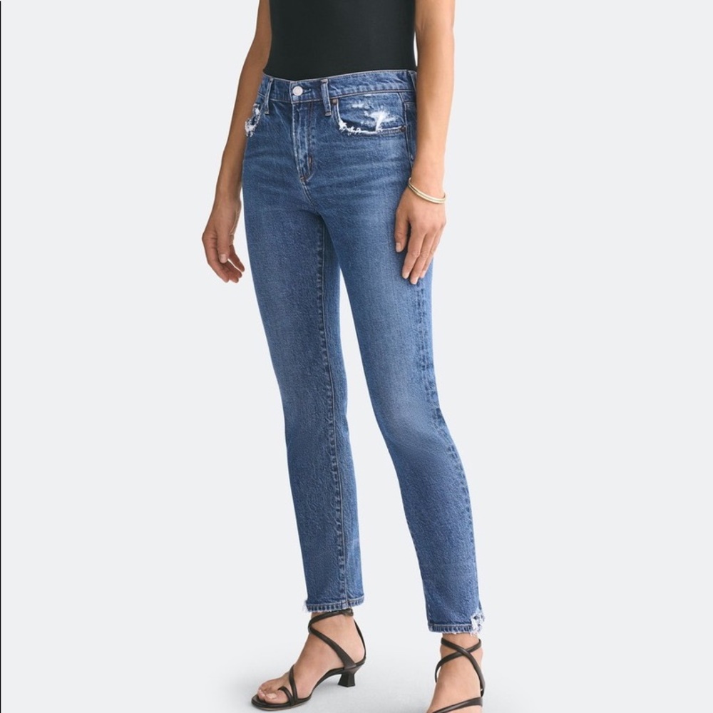 Agolde Toni Mid Rise Ankle Cut Straight Jean